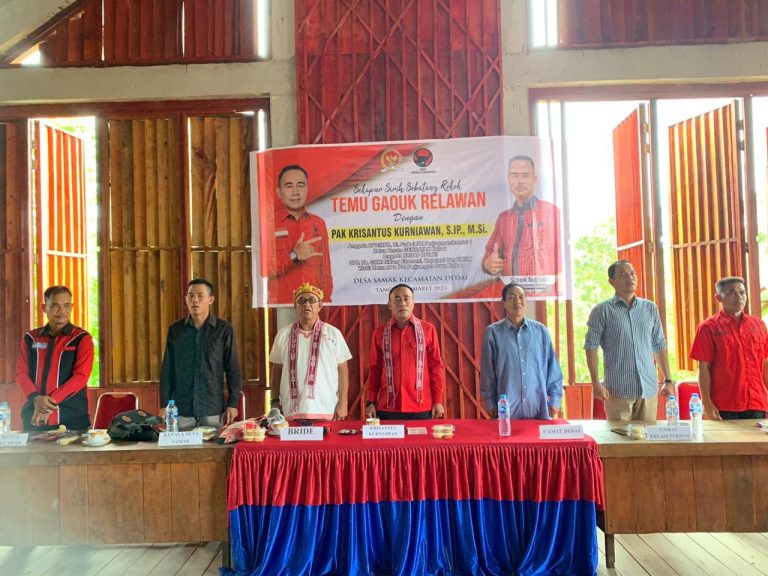 Temu Relawan Dedai, Krisantus Sebut PDIP Target 3 Kursi DPR RI di Dapil Kalbar 2