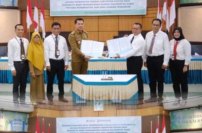 Bank Kalbar dan Pemkab Kapuas Hulu Tandatangani MoU