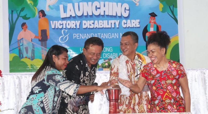 Kikin Tarigan Apresiasi Diluncurkannya Victory Disability Care di Unvic Sorong