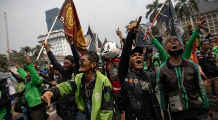 Aksi Serentak Driver Ojol, Ini Daftar Tuntutannya.