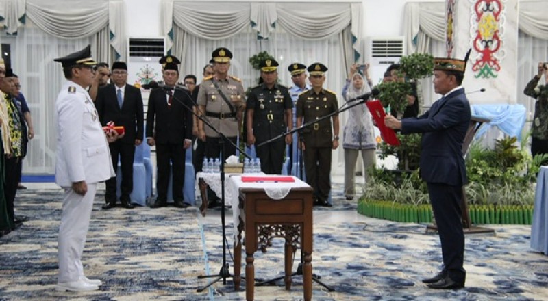 Proses Pelantikan Pj. Bupati Barito Utara Oleh Gubernur Kalimantan Tengah